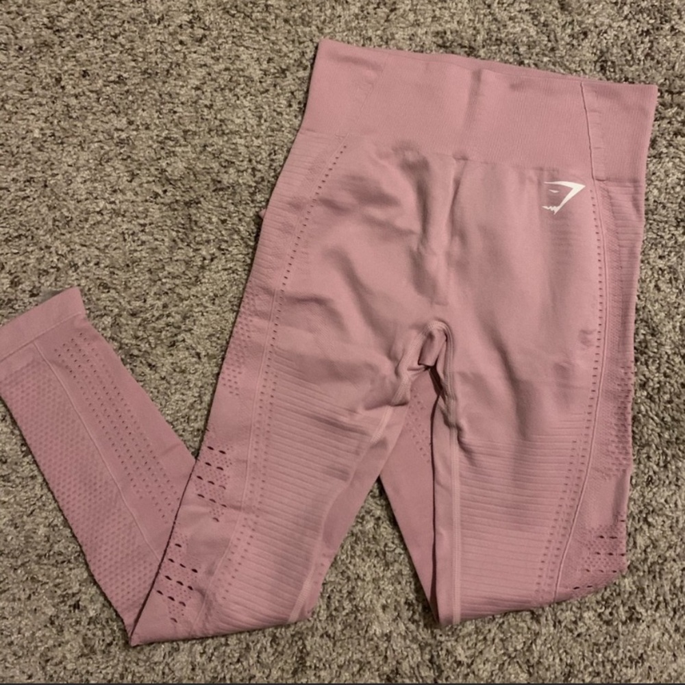 Baby pink energy seamless gymshark leggings!